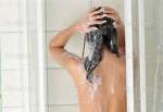 woman in the shower